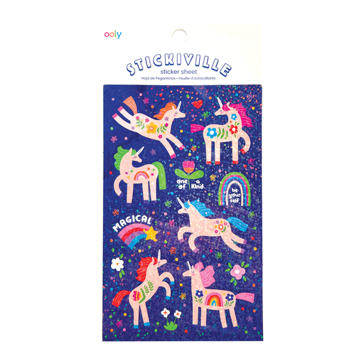 Stickiville: Standard Stickers - Magical Unicorns (1 Sheet)