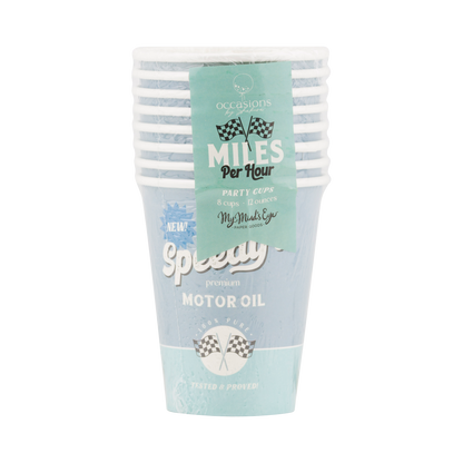 Miles per Hour Speedy Paper Cups 8ct