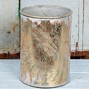 Column Bucket-Distressed Gold