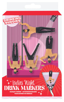 Drinking Buddies Ladies Night Wine Glass Markers