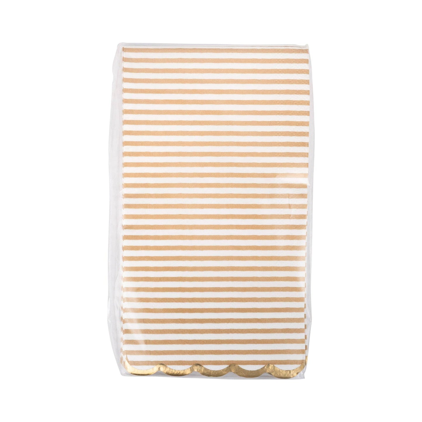 Tan Striped Dinner Dinner Napkins 24ct
