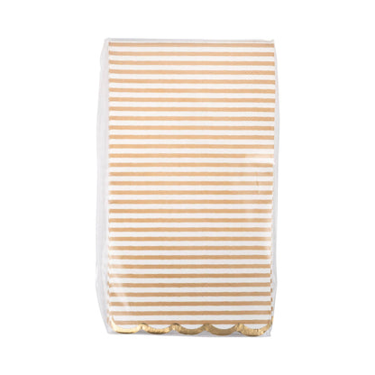 Tan Striped Dinner Dinner Napkins 24ct