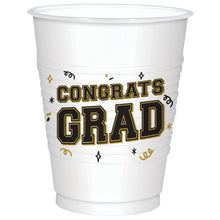 GRAD Printed Tumblers, Black Silver Gold 25ct