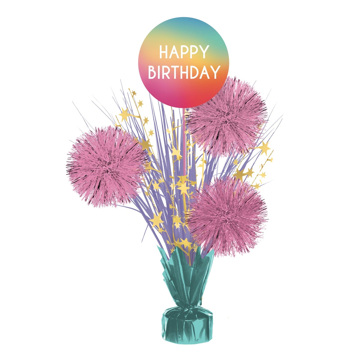 Vibrant Ombre Spray Centerpiece