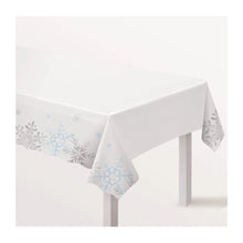 Snowflake Plastic Table Cover 54x102