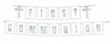 Blessed Day First Communion Banner 6ft