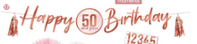 Blush Birthday Customizable Banner