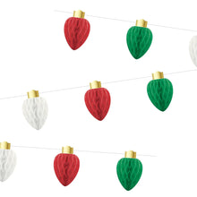 Christmas Honeycomb Light Garland 8.2ft