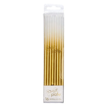 Birthday Candles Gold & White 16ct