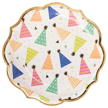 Birthday Candles Foil 10in Dinner Plates 8ct