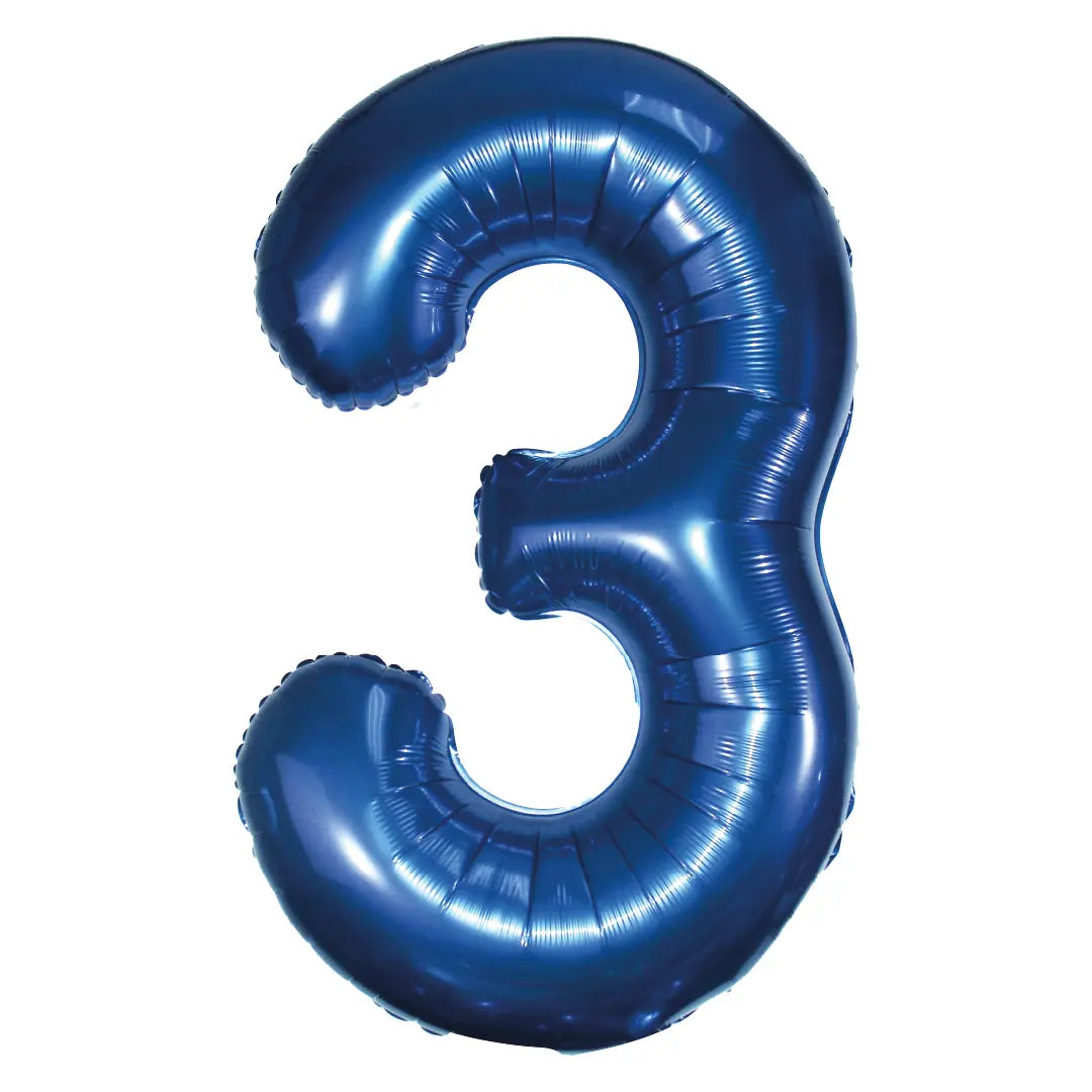 34in Number Balloons: Navy Blue