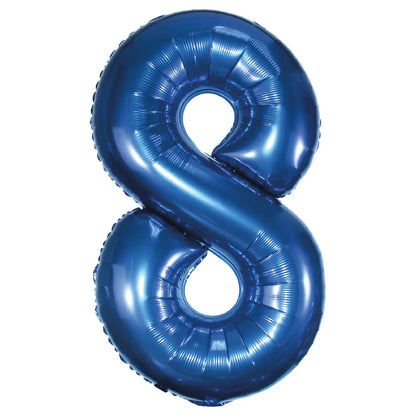 34in Number Balloons: Navy Blue