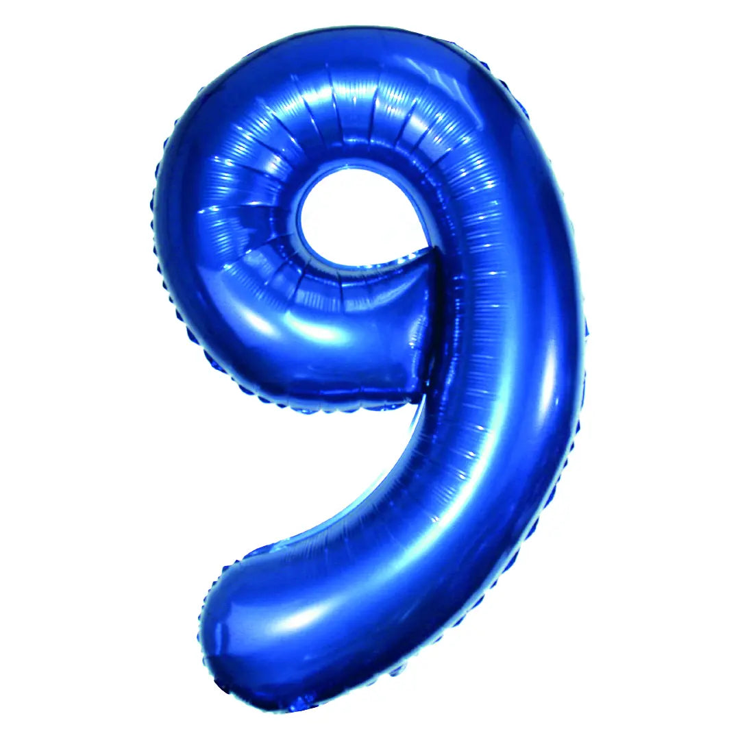34in Number Balloons: Navy Blue
