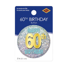 60th Birthday Button