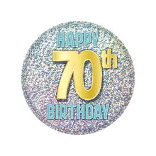 70th Birthday Button