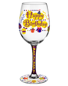 Wine Glass - Happy Birthday