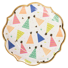 Birthday Candles Foil 10in Dinner Plates 8ct