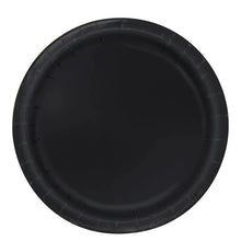 Black 9in Paper Plates 20ct