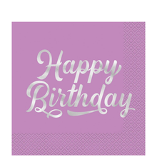 Bold Birthday Foil Lunch Napkins 16ct