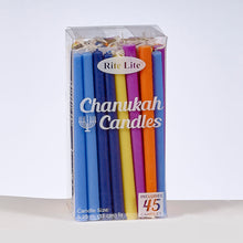 Deluxe Chanukah Candles - Assorted Colors 45ct