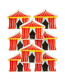 Carnival Tent Shaped Plates 8ct