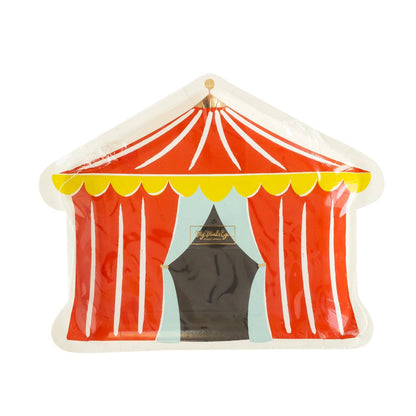 Carnival Tent Shaped Plates 8ct