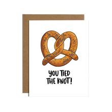 Tied The Knot Pretzel Wedding Card