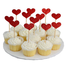 Red Hearts Party Picks 12ct