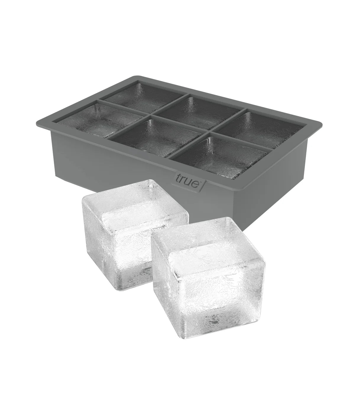Colossal 2in Silicone Ice Cube Tray in Gray