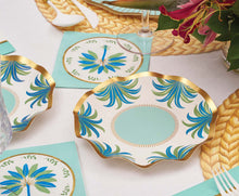 Preppy Palm Appetizer Bowl 8pk, 6.5" Gold Foil