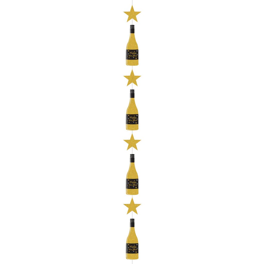NYE Hanging Champagne Bottle Decoration