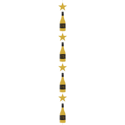 NYE Hanging Champagne Bottle Decoration