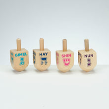 Small Natural Wood Dreidels - 1 Assorted Dreidel