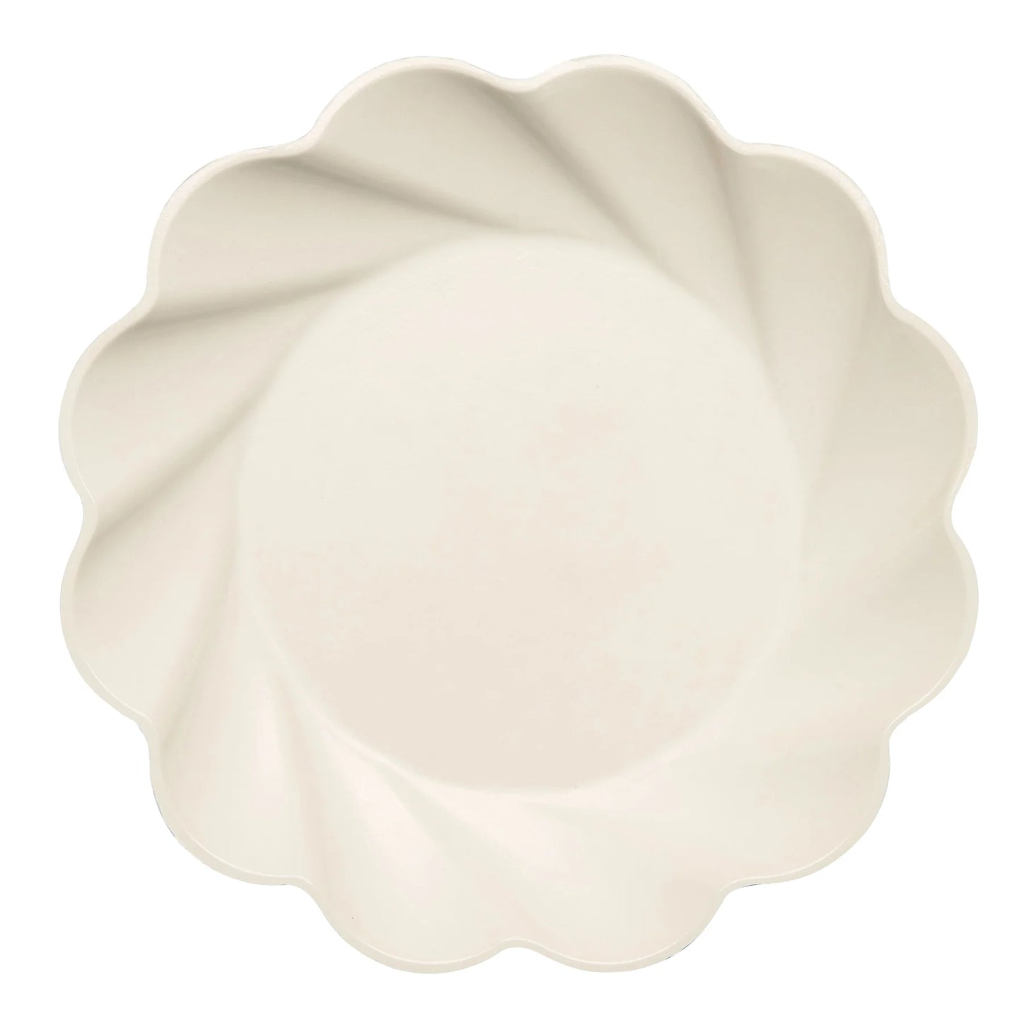 Cream Eco 9.5in Dinner Plates 8ct