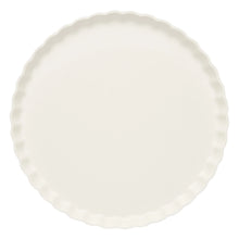 White Eco Pleated 11in Dinner Plates 8ct