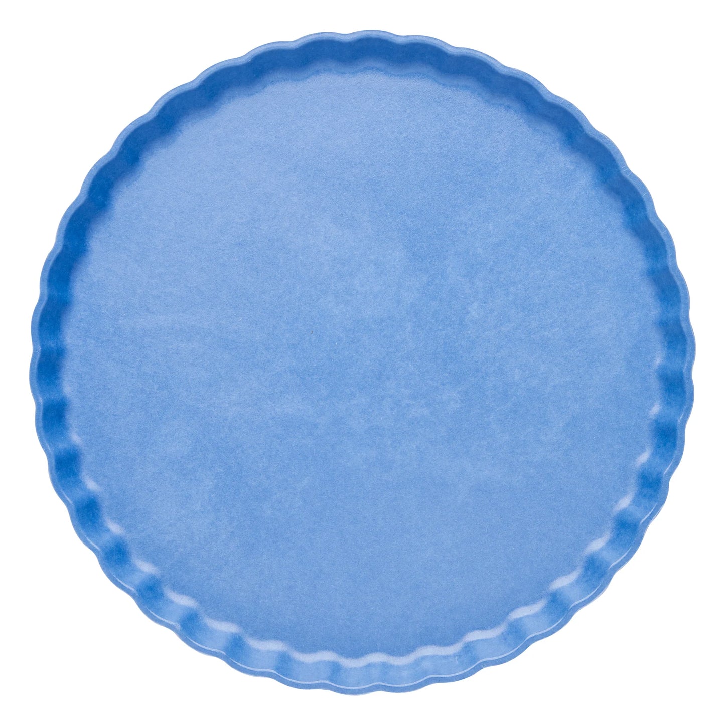 French Blue Eco Pleated 11in Dinner Plates 8ct