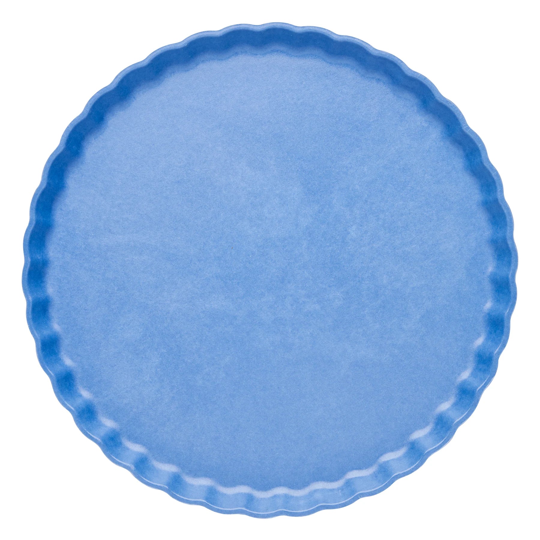 French Blue Eco Pleated 11in Dinner Plates 8ct