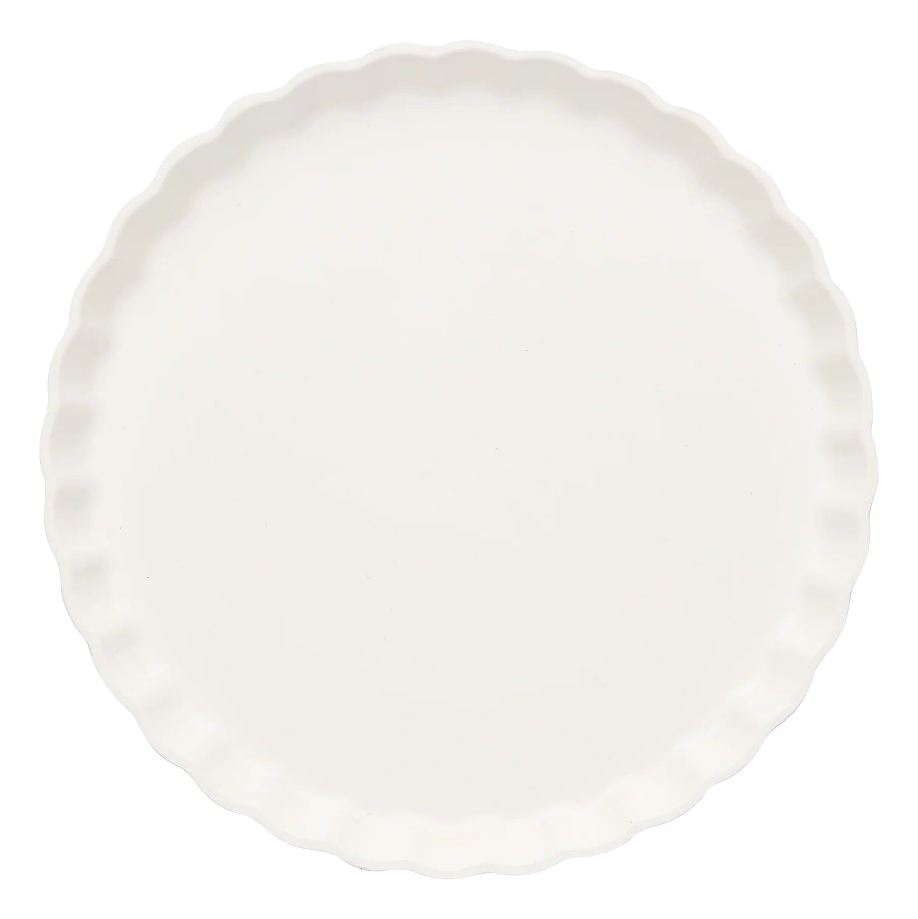 White Eco Pleated 8.5in Salad/Dessert Plates 8ct