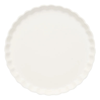 White Eco Pleated 8.5in Salad/Dessert Plates 8ct