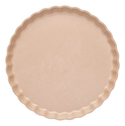 Sand Eco Pleated 9in Salad/Dessert Plates 8ct