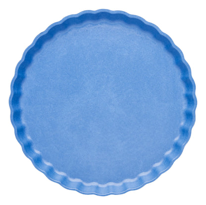 French Blue Eco Pleated 9in Salad/Dessert Plates 8ct