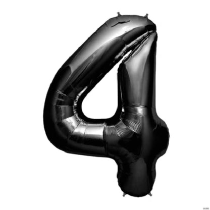 34in Number Balloons: Black