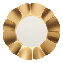 Gold and White 6.5in Scalloped Appetizer/Dessert Bowls 8ct