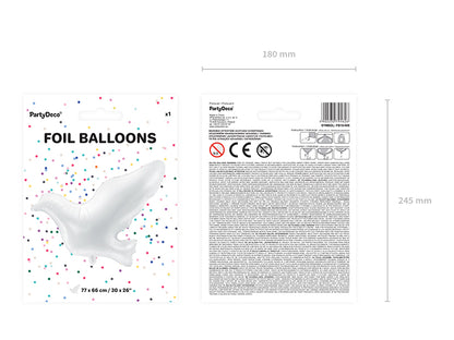 #S06 White Dove 30in Balloon