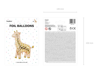 Giraffe Balloon 47in