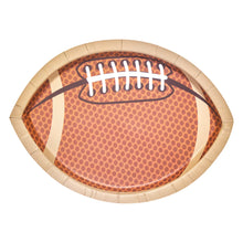 Tailgate Football Football Shaped Salad/Dessert Plates 8ct
