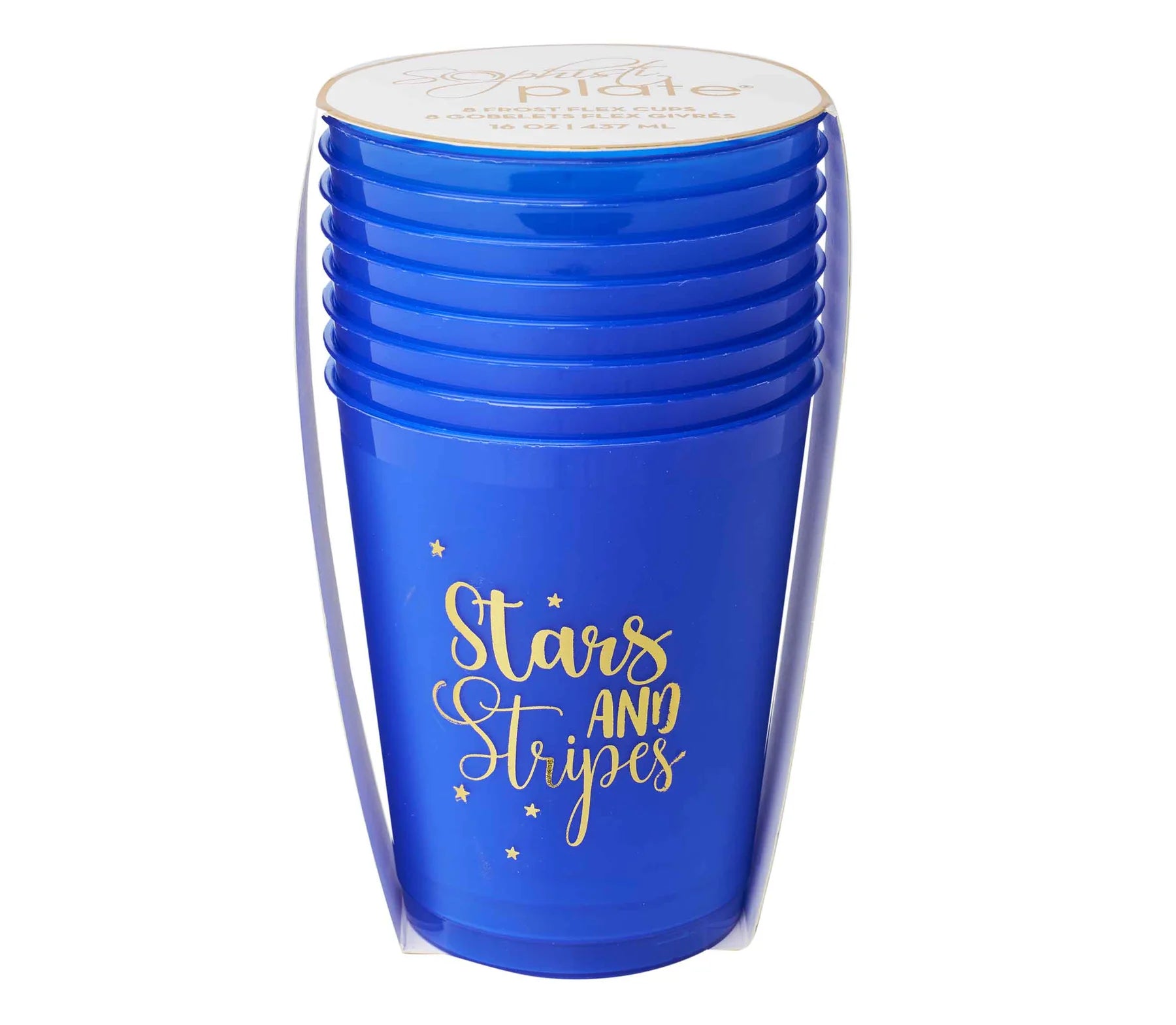 Modern Patriotic Frost Flex 16oz Cups 8ct