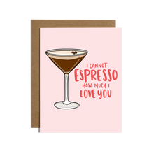 Espresso Martini Love Card