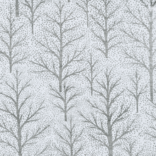 Winter Trees White/silver Foil Roll Gift Wrap 30 Inch X 6ft