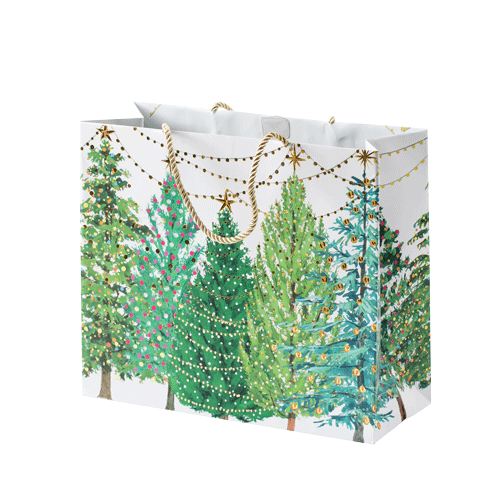 Christmas Trees With Lights Gift Bags Large